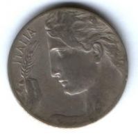 20 чентезимо 1908 г. Италия
