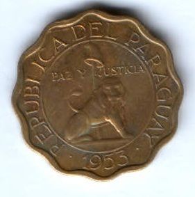 15 сентимо 1953 г. Парагвай