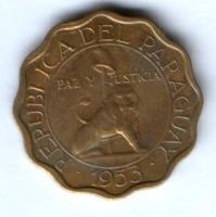15 сентимо 1953 г. Парагвай