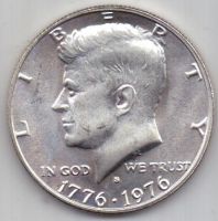 1/2 доллара 1976 г. UNS США