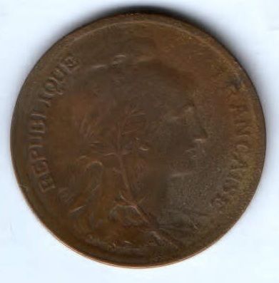 10 сантимов 1917 г. Франция