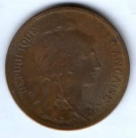 10 сантимов 1917 г. Франция
