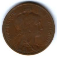 5 сантимов 1917 г. Франция