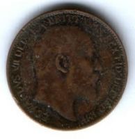 1 фартинг 1907 г. Великобритания