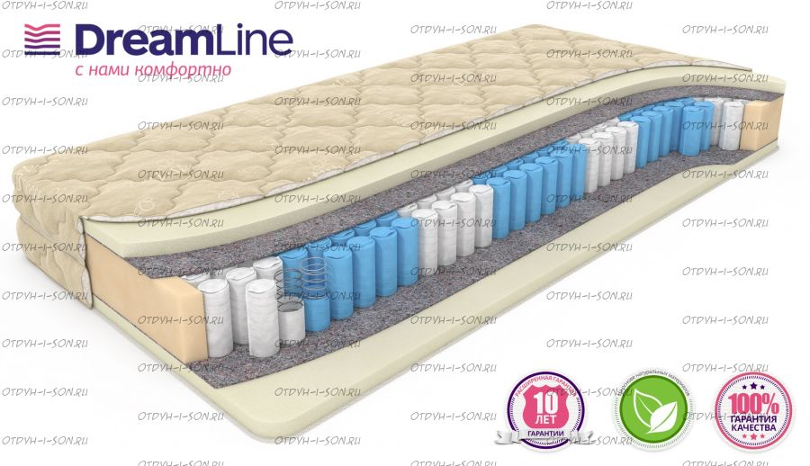 Матрас Memory Latex Smart Zone (с наматрасником) Дримлайн