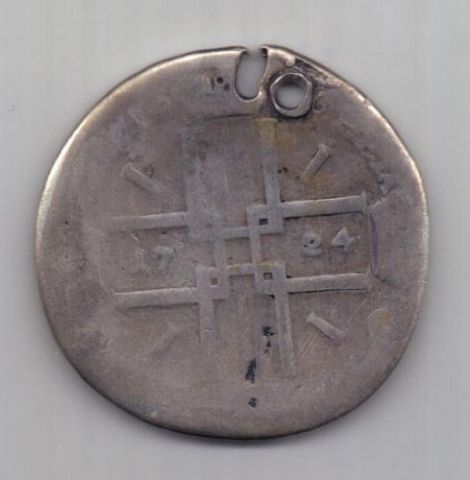 рубль 1724 г.