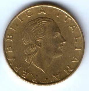 200 лир 1995 г. Италия