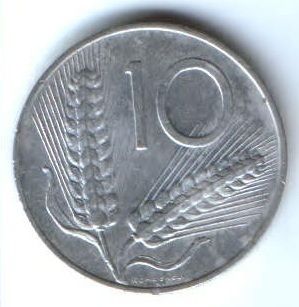 10 лир 1955 г. Италия