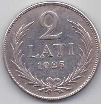 2 лата 1925 г. Латвия