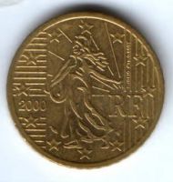 50 евроцентов 2000 г. Франция