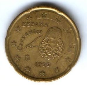 20 евроцентов 1999 г. Испания