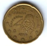 20 евроцентов 1999 г. Испания