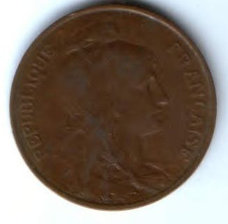 5 сантимов 1916 г. Франция