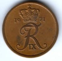 5 эре 1971 г. Дания