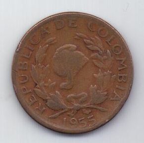 5 сентаво 1955 г. Колумбия