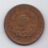 5 сентаво 1955 г. Колумбия