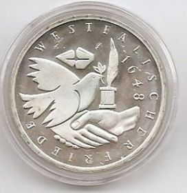 Освобождение Вестфалии 10 марок ФРГ 1998 J PROOF