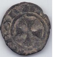 1 денье 1381-1398 гг. Крестоносцы .Кипр