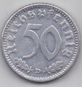 50 пфеннигов 1940 г. D Германия