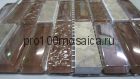 Плитка декоративная стеклянная с камнем Super Line (brown) 300*300