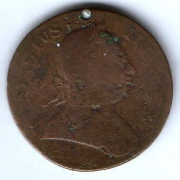 1/2 пенни 1774 г. Великобритания