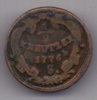 1/2 крейцера 1776 г. S Австрия