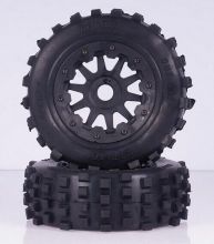 5T Rare Knobby "MT TIRE" w/ SC Ten Star Wheels set