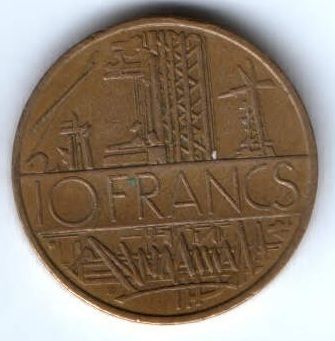 10 франков 1978 г. Франция