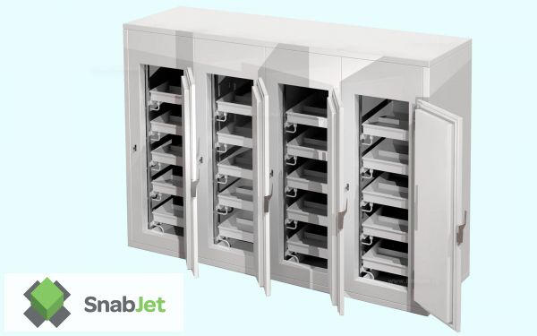 Встраиваемые секционные холодильные шкафы POLYBOX