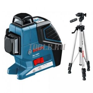 BOSCH GLL 3-80 P + BS 150 + вкладка под L-Boxx - лазерный нивелир