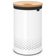 Бак для белья Brabantia - 60 л белый  с бежевым (Нидерланды)