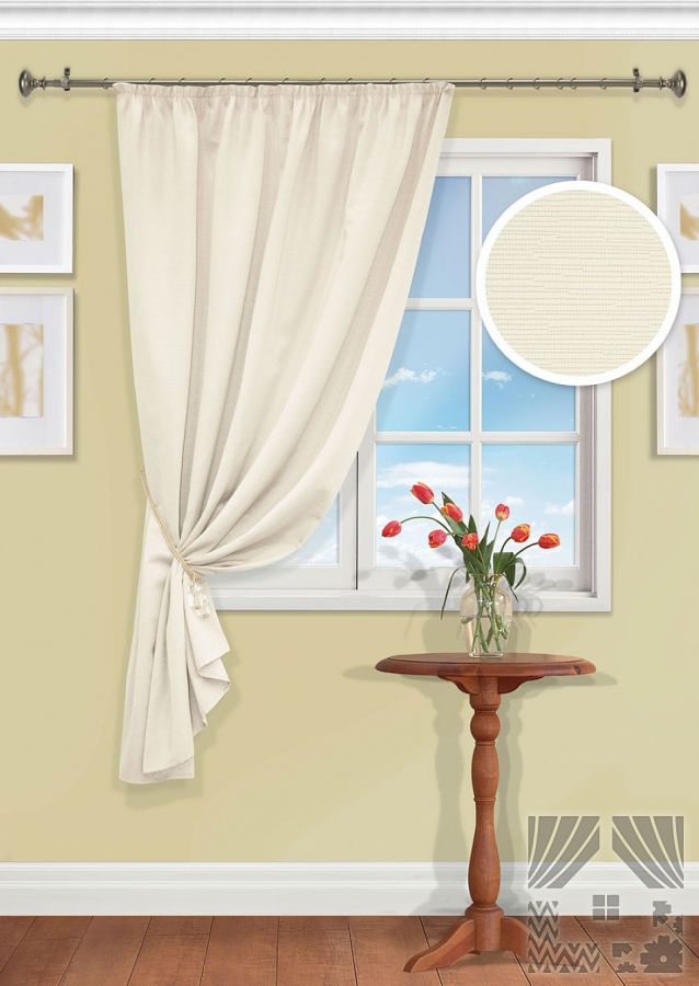 Шторы портьера Карби шампань