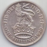 1 шиллинг 1929 г. Великобритания