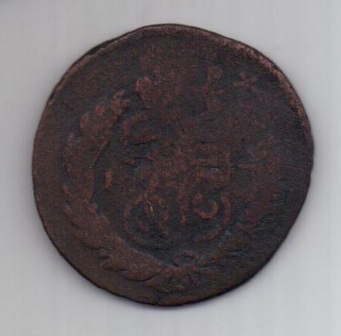 2 копейки 1763-96 г. D=38,5 перечекан