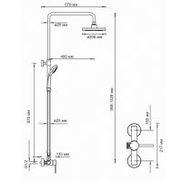 душевой комплект WasserKraft A12202, схема