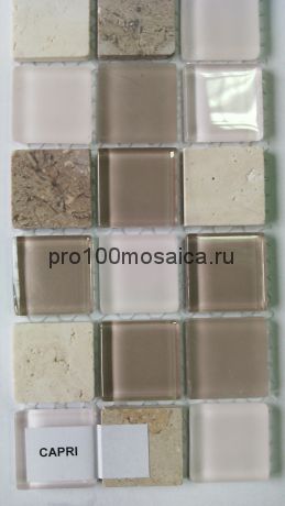 CAPRI. Мозаика серия GLASSTONE,  размер, мм: 295*295*4 (ORRO Mosaic)