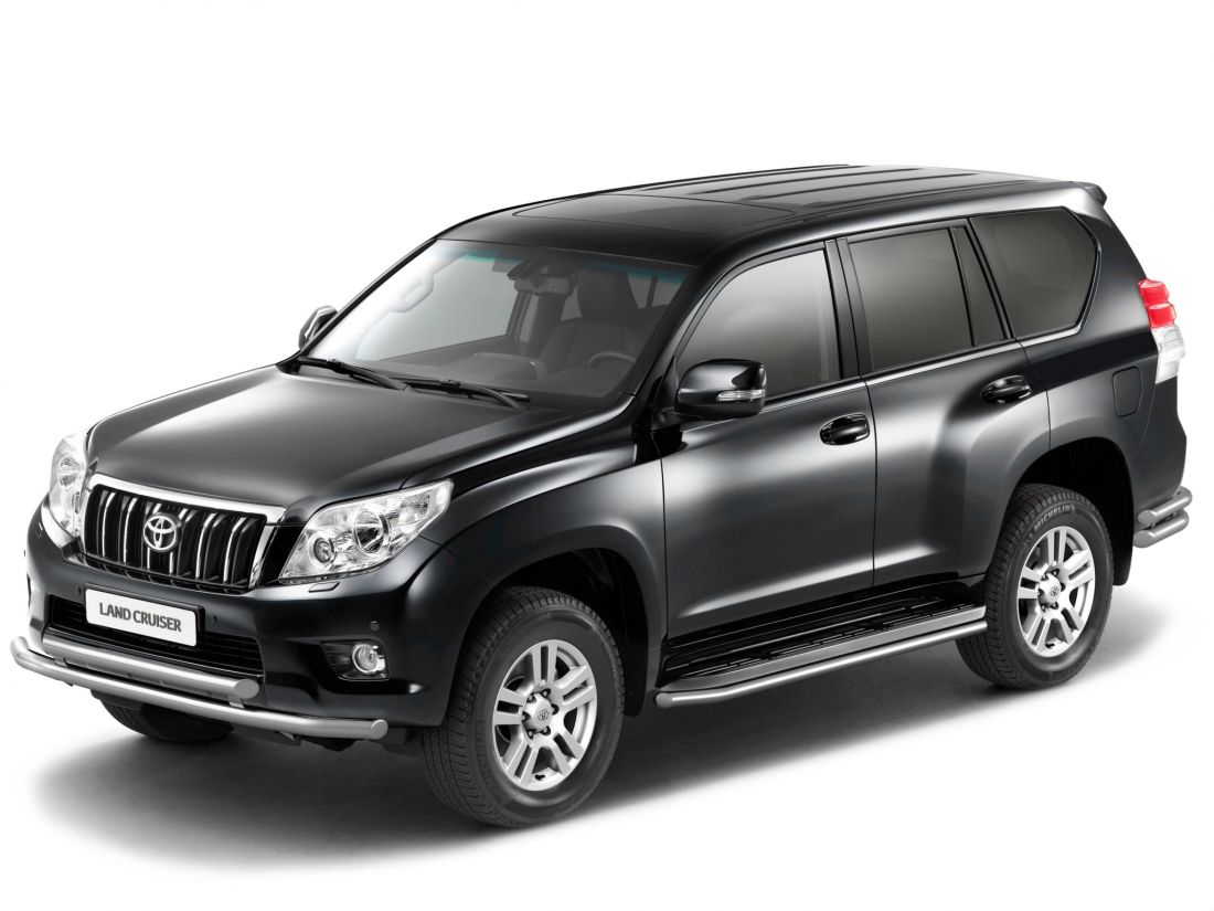 Защита порогов окантовка d51мм (НПС) TOYOTA LAND CRUISER PRADO 150 2013-