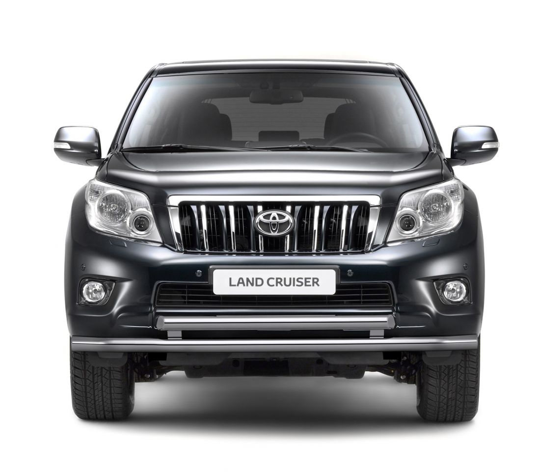 Защита переднего бампера двойная d63/63мм (НПС) TOYOTA LAND CRUISER PRADO 150 2013-