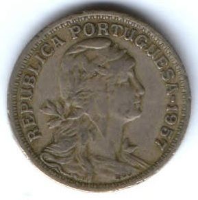 50 сентаво 1957 г. Португалия