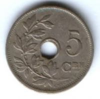 5 сантимов 1910 г. Бельгия
