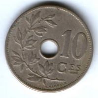10 сантимов 1905 г. Бельгия