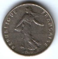 1/2 франка 1974 г. Франция