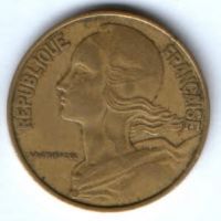 20 сантимов 1963 г. Франция