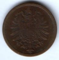 2 пфеннига 1876 г. A Германия