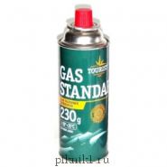 Газ баллон Tourist Gas Standart (цанговый) 220 гр. для портативных газ. приборов