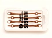 Cиликоновые шнурки для обуви Hilaces цвет Коричневый/Белый