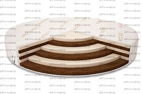 Матрас круглый Sandwich Mr.Mattress