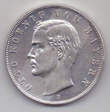 3 марки 1910 г. UNC. Бавария