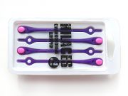 Cиликоновые шнурки для обуви Hilaces цвет Фиолетовый/Белый