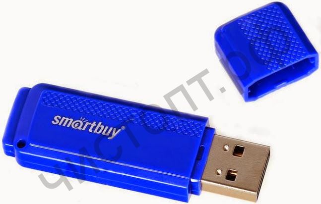 флэш-карта Smartbuy 16GB Dock Blue синяя